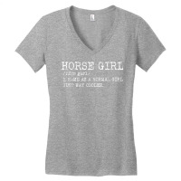 Womens Clothing Funny Horse Girl Definition Gifts Women's V-neck T-shirt | Artistshot