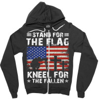 Patriotic Military Veteran American Flag Stand For Zipper Hoodie | Artistshot