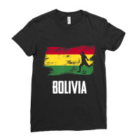 Bolivia Flag Jersey Bolivian Soccer Team Bolivian Ladies Fitted T-shirt | Artistshot