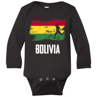 Bolivia Flag Jersey Bolivian Soccer Team Bolivian Long Sleeve Baby Bodysuit | Artistshot