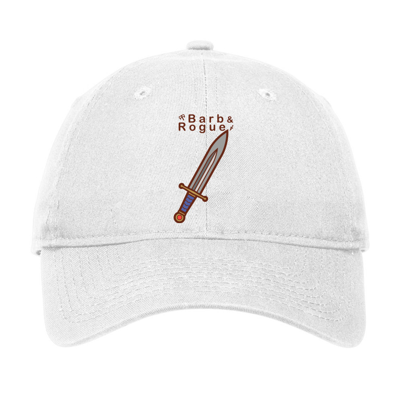 Cartoon Barb & Rogue Bastard Sword Adjustable Cap by faceyradwanl | Artistshot