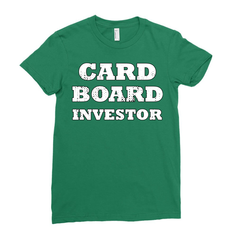 Cardboard Investor Ladies Fitted T-Shirt by towelsdeludew | Artistshot