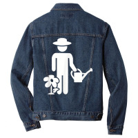 Gardener Watering Can T Shirt Men Denim Jacket | Artistshot