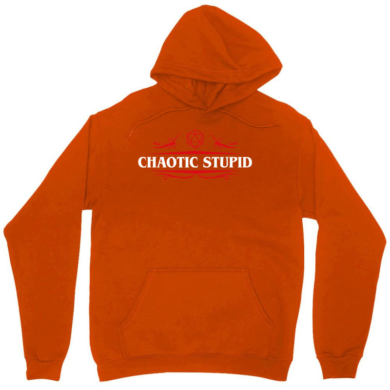 Chaotic Stupid Alignment Tabletop Rpg Addict 14 Unisex Hoodie | Artistshot