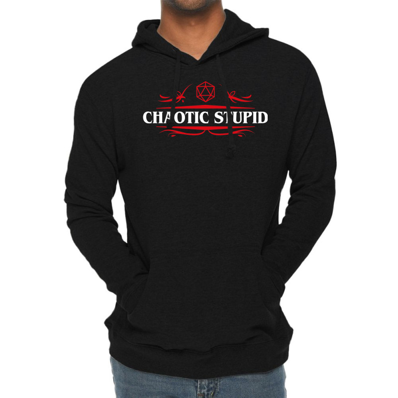 Chaotic Stupid Alignment Tabletop Rpg Addict 14 Lightweight Hoodie | Artistshot