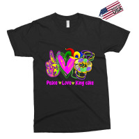 Peace Love King Cake Funny Mardi Gras Festival Par Exclusive T-shirt | Artistshot