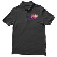 Peace Love King Cake Funny Mardi Gras Festival Par Men's Polo Shirt | Artistshot