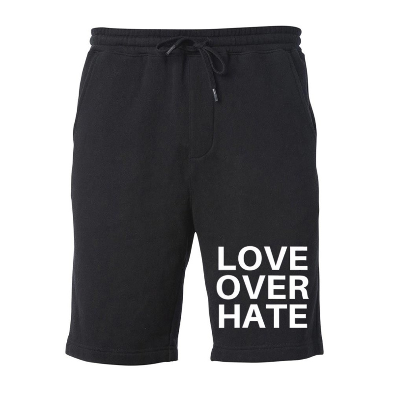 Love Over Hate T Shirt Fleece Short by kranendon | Artistshot