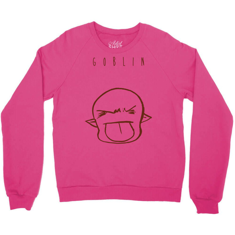 Cute Chibi Bleh Goblin Outline Crewneck Sweatshirt | Artistshot