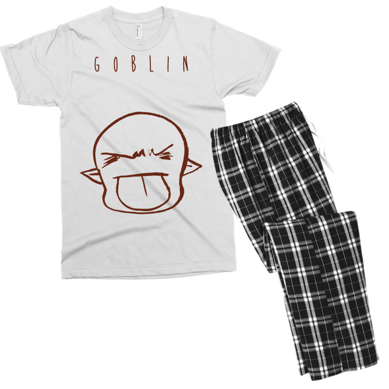 Cute Chibi Bleh Goblin Outline Men's T-shirt Pajama Set | Artistshot