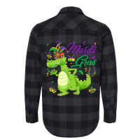 Jester Alligator Beads Mardi Gras Fat Tuesday Para Flannel Shirt | Artistshot