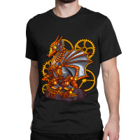 Steampunk Dragon Seahorse Mythical Creature Indust Classic T-shirt | Artistshot