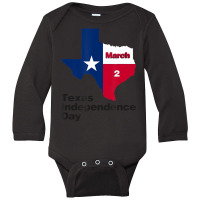 Texas Independence Day On March 2, 1836, Texas Fla Long Sleeve Baby Bodysuit | Artistshot