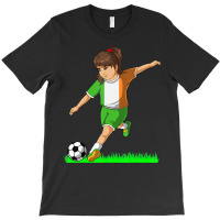 Irish Soccer Girl Ireland Flag Jersey Football Fan T-shirt | Artistshot