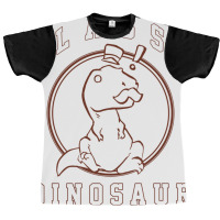 Classy Dinosaur Exclaim Outline Graphic T-shirt | Artistshot