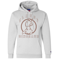 Classy Dinosaur Exclaim Outline Champion Hoodie | Artistshot