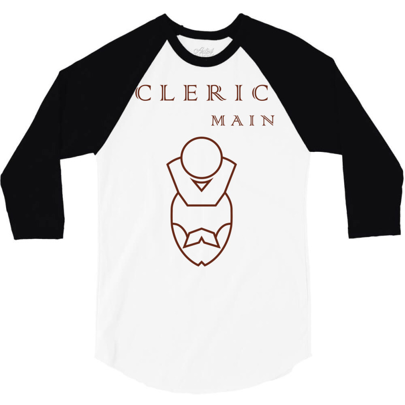 Cleric Main Outline 3/4 Sleeve Shirt | Artistshot