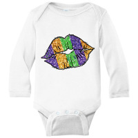 Costume Party Carnival Parade Women Lips Mardi Gra Long Sleeve Baby Bodysuit | Artistshot