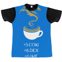 Coffee Stats Tabletop Rpg Addict 7 Graphic T-shirt | Artistshot