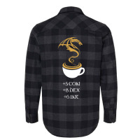 Coffee Stats Tabletop Rpg Addict 7 Flannel Shirt | Artistshot