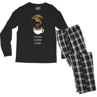 Coffee Stats Tabletop Rpg Addict 7 Men's Long Sleeve Pajama Set | Artistshot