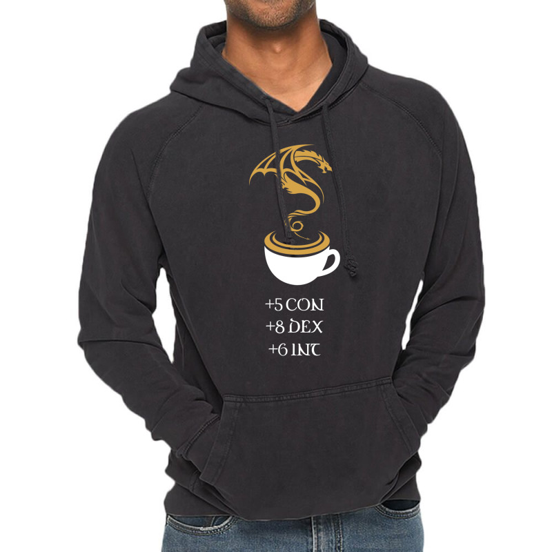 Coffee Stats Tabletop Rpg Addict 7 Vintage Hoodie | Artistshot