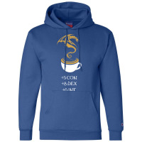 Coffee Stats Tabletop Rpg Addict 7 Champion Hoodie | Artistshot