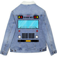 School Bus Costume Shirt Halloween Costume Unisex Sherpa-lined Denim Jacket | Artistshot