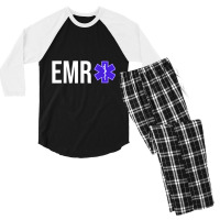 Emr Emergency Medical Responder Gift T Shirt Men's 3/4 Sleeve Pajama Set | Artistshot