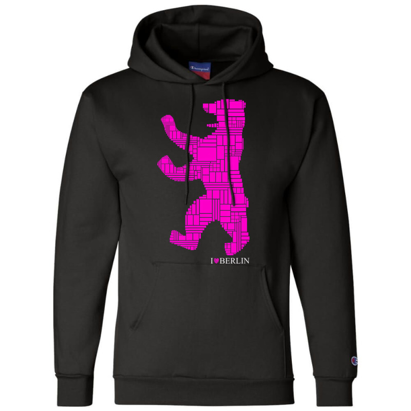 Berlin Design   Berlin Bear   I Love Berlin T Shir Champion Hoodie | Artistshot