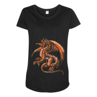 Fantasy Dragon Middle Ages Maternity Scoop Neck T-shirt | Artistshot