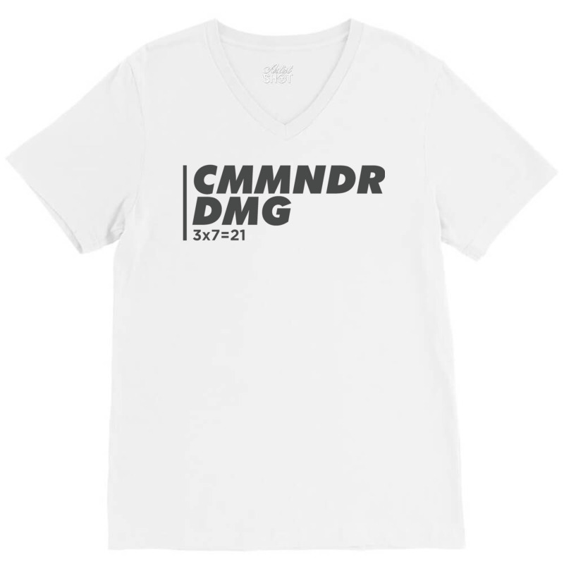 Commander Damage V-neck Tee | Artistshot