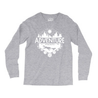 Adventure Awaits   White Version Long Sleeve Shirts | Artistshot