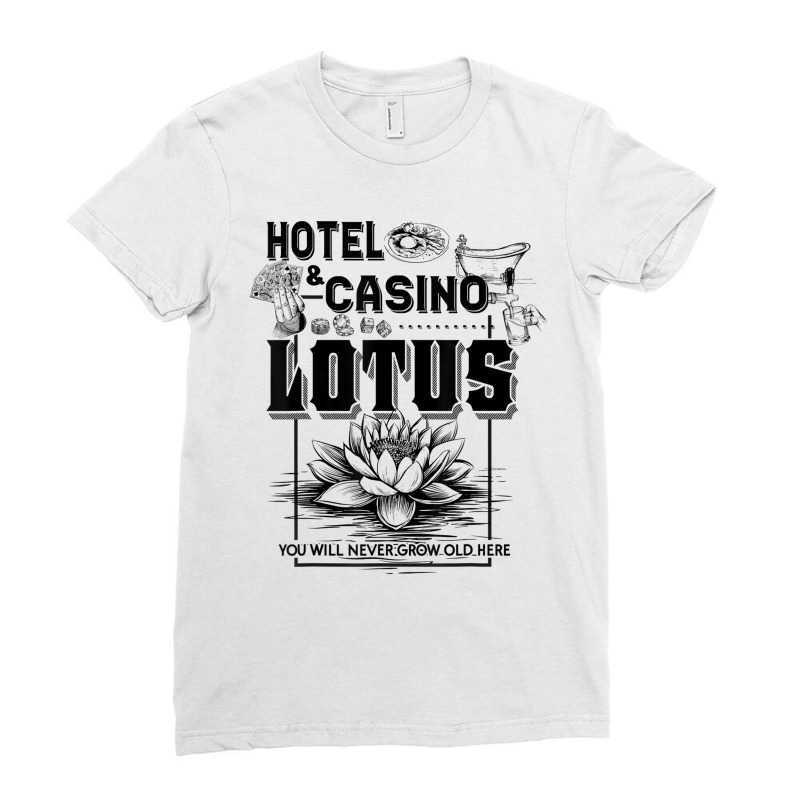 Lotus Hotel And Casino Book Lovers Bookworm Bookis Ladies Fitted T-Shirt by bonne | Artistshot