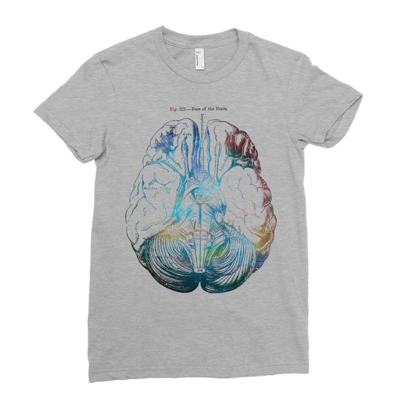 Ancient Brain Drawing   Type B Ladies Fitted T-Shirt by safouarugenk | Artistshot