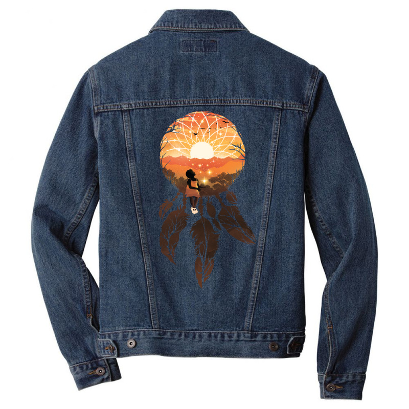 Catching Dreams Men Denim Jacket by masfiaano4 | Artistshot