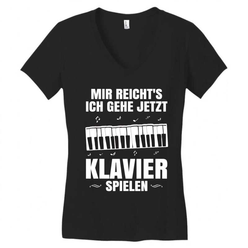 Piano Gift For Musicians Orchestra Musical Instrum Women's V-Neck T-Shirt by Upsunshine | Artistshot