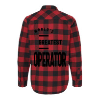 Operator Work Job Title Gift Flannel Shirt | Artistshot