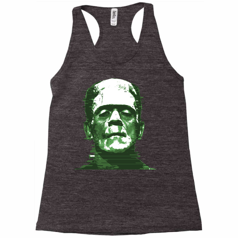 3d Printed Retro Frankenstein Glitch Remix Graphic Racerback Tank by mandilliibeko | Artistshot