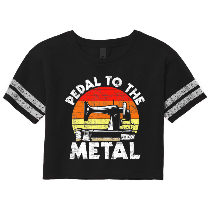 Pedal To The Metal   Sewing Machine Quilter Quilti Scorecard Crop Tee by africaka | Artistshot