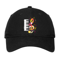 Piano Music Note Piano Keys Pianist Keyboard Playe Adjustable Cap | Artistshot