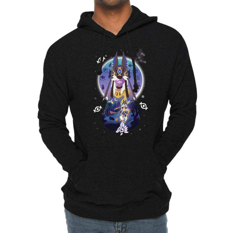 Cyno Negative Space Lightweight Hoodie by rokazhiruc | Artistshot