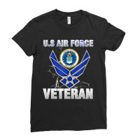 Vintage Us Air Force Veteran Tee   Vintage Usaf Ve Ladies Fitted T-shirt | Artistshot