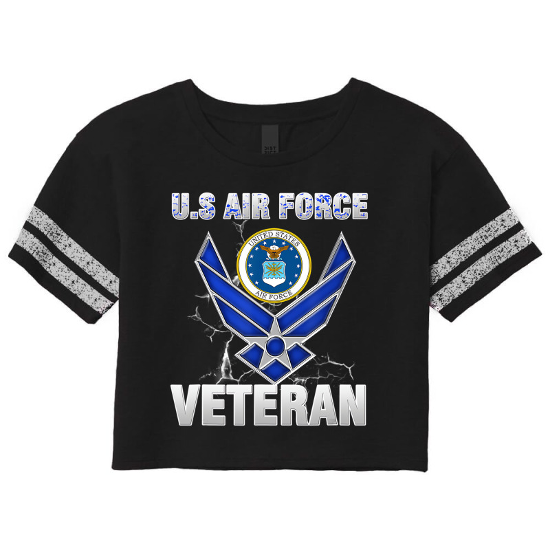 Vintage Us Air Force Veteran Tee   Vintage Usaf Ve Scorecard Crop Tee by heffopance | Artistshot