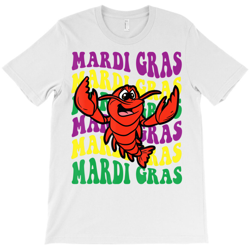 Crawfish Mardi Gras Retro Mudbug Carnival Parade C T-Shirt by scrabeck | Artistshot