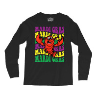 Crawfish Mardi Gras Retro Mudbug Carnival Parade C Long Sleeve Shirts | Artistshot