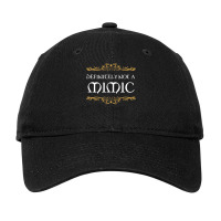 Definitely Not A Mimic Tabletop Rpg Addict 23 Adjustable Cap | Artistshot