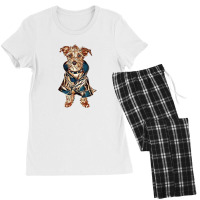 A Small Terrier Mixed Breed D Women's Pajamas Set | Artistshot