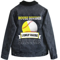 House Divided I Only Raise Ballers Unisex Sherpa-lined Denim Jacket | Artistshot