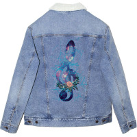 Music Note Is My Life Galaxy Unisex Sherpa-lined Denim Jacket | Artistshot